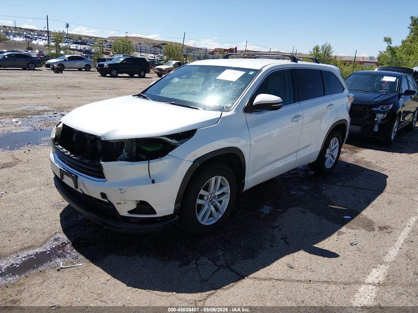 2016 Toyota Highlander Le V6 5TDZKRFH1GS143243 photo 1