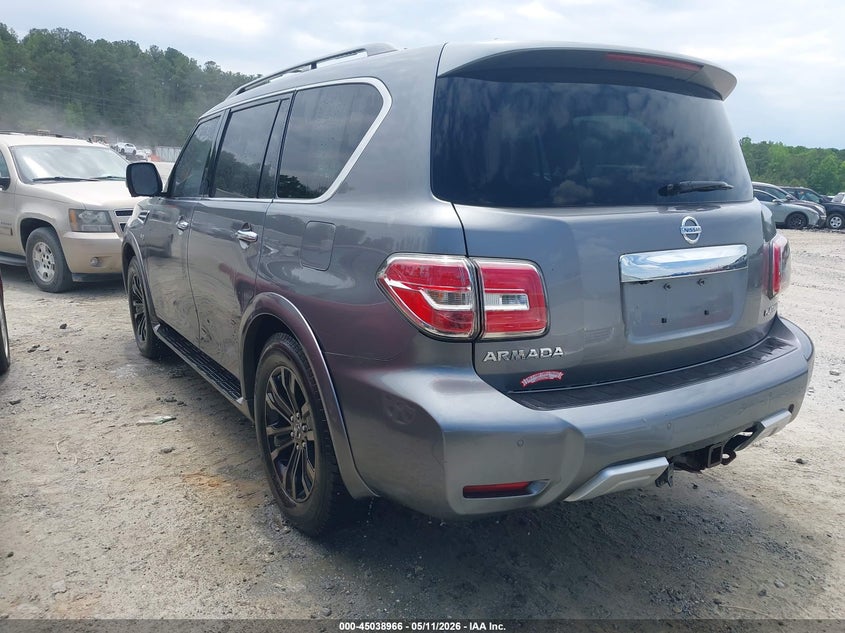 Vin: jn8ay2nf7h9300863, lot: 45536483, nissan armada platinum 20173