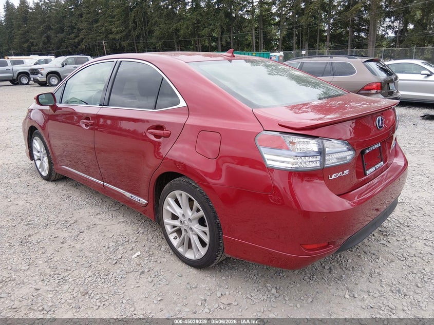 Vin: jthbb1ba9a2020704, lot: 45536556, lexus hs 250h premium 20103