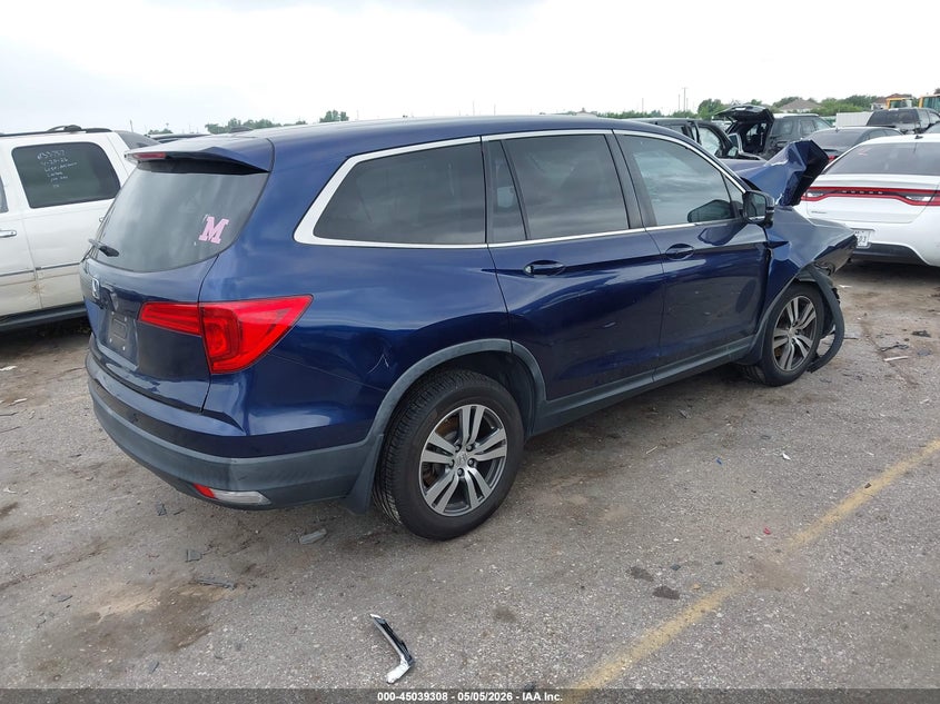 Vin: 5fnyf5h32hb020521, lot: 45536825, honda pilot ex 20174