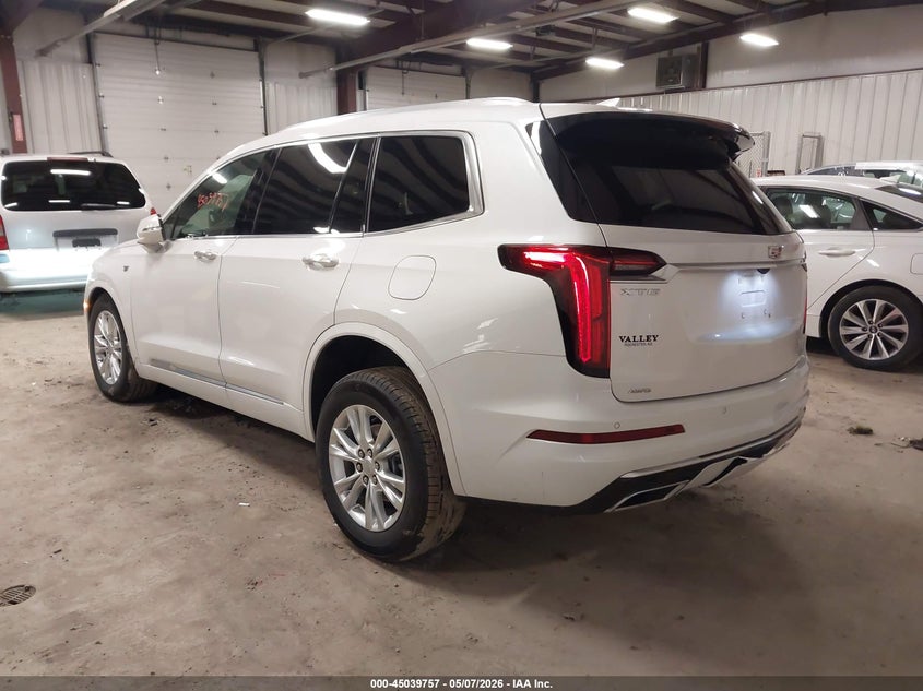 Vin: 1gykpbr48sz139565, lot: 45537274, cadillac xt6 awd luxury 20253