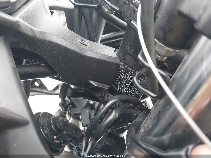 2026 Kawasaki Ex650 P VIN: ML5EXEP18TDAJ1867 Lot: 45039999