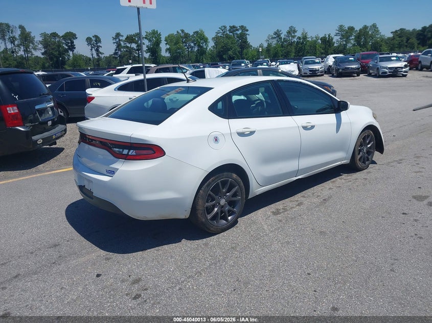 Vin: 1c3cdfaa7gd517041, lot: 45537530, dodge dart se 20164