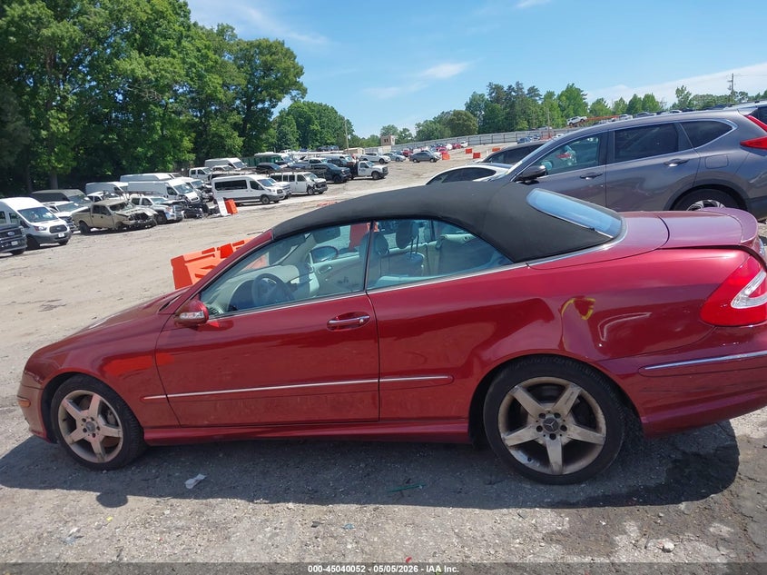 2005 Mercedes-Benz Clk 500 VIN: WDBTK75G85T040174 Lot: 45040052
