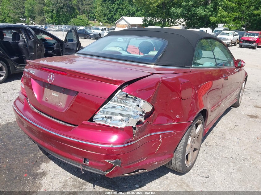 2005 Mercedes-Benz Clk 500 VIN: WDBTK75G85T040174 Lot: 45040052