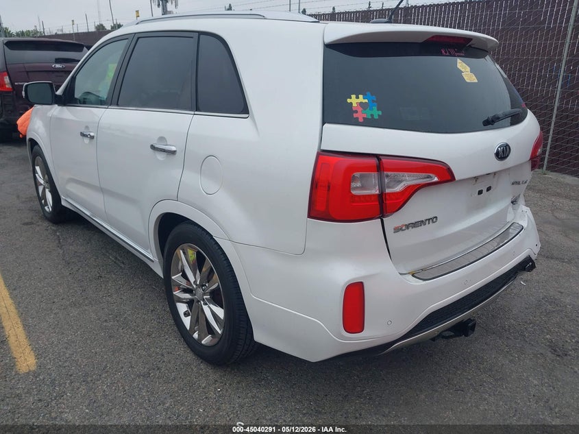 Vin: 5xykw4a75fg635969, lot: 45537808, kia sorento limited v6 20153