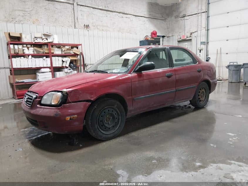 2001 SUZUKI ESTEEM SEDAN 1.8L I-4 DOHC, 122HP