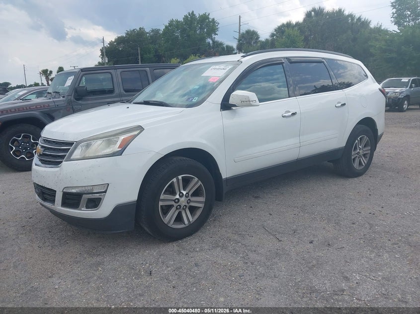 Vin: 1gnkrgkd9hj333575, lot: 45537997, chevrolet traverse 1lt 20172