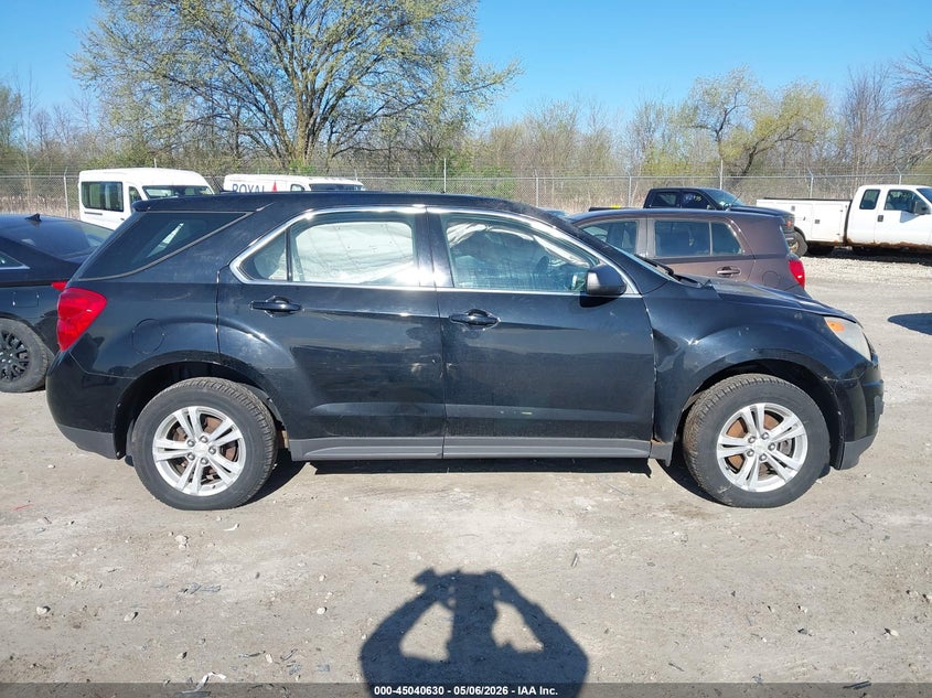 2011 Chevrolet Equinox 2.4 Ls black Lot 111045040630 Vin 2CNFLCEC3B6443562