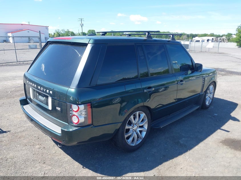 2011 Land rover RANGE ROVER 5.0 Hse green Lot 111045040887 Vin SALMF1D42BA340713