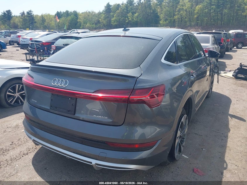 Vin: wa12aage9mb013105, lot: 45538577, audi e-tron sportback premium plus quattro 20214