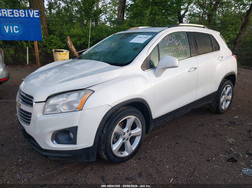 Vin: kl7cjrsb4gb599252, lot: 45538725, chevrolet trax ltz 20162