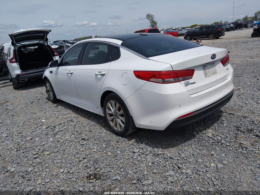 Vin: 5xxgu4l33gg053817, lot: 45539055, kia optima ex 20163