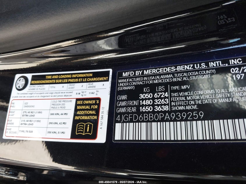 2023 Mercedes-Benz Amg Gle 53 Coupe 4Matic VIN: 4JGFD6BB0PA939259 Lot: 45041579