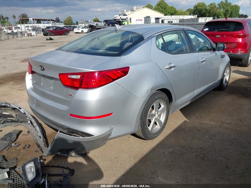 2015 KIA OPTIMA VIN 5XXGM4A74FG500059 nuotrauka 4