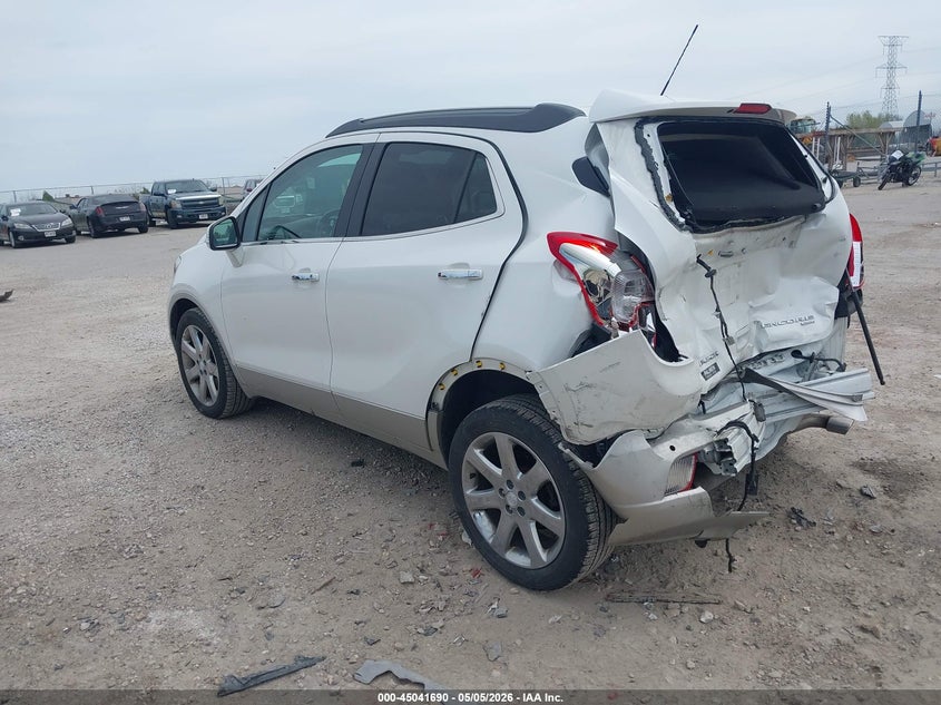 Vin: kl4cjhsb6gb728616, lot: 45539207, buick encore premium 20163