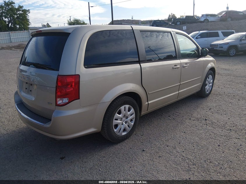 Vin: 2c4rdgbg1er355271, lot: 45539532, dodge grand caravan se 20144