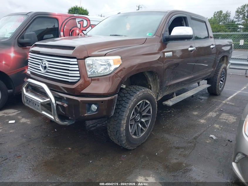 2014 Toyota Tundra Platinum 5.7l V8 5TFAW5F18EX402380 photo 1
