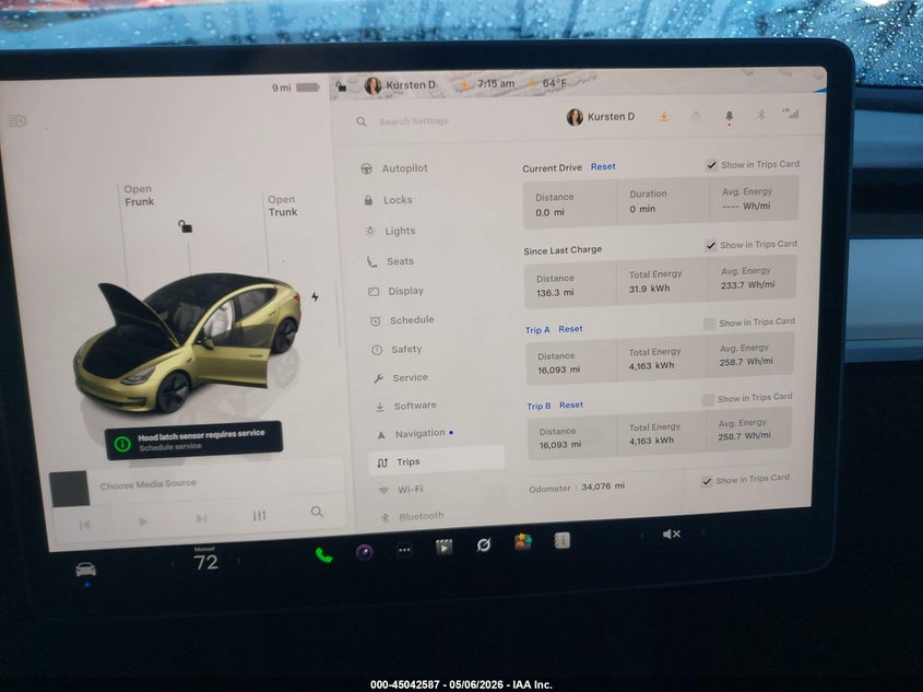 2023 TESLA MODEL 3 auction photo 7