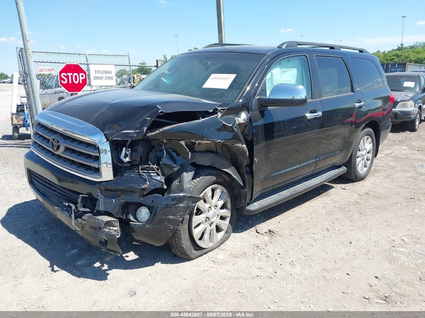 Vin: 5tddw5g15fs112360, lot: 45540124, toyota sequoia platinum 5.7l v8 20152