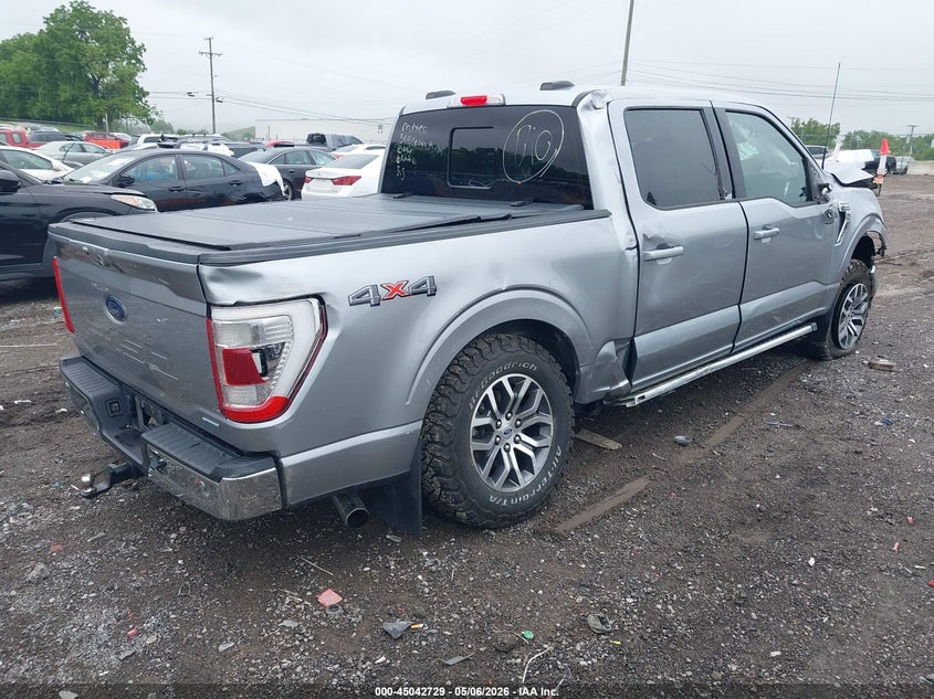 VIN 1FTEW1EP2NKE63995 2022 FORD F-150 LARIAT
