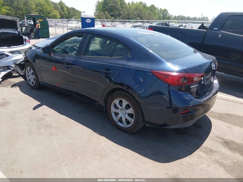Vin: 3mzbm1u76fm166746, lot: 45540525, mazda mazda3 i sport 20153