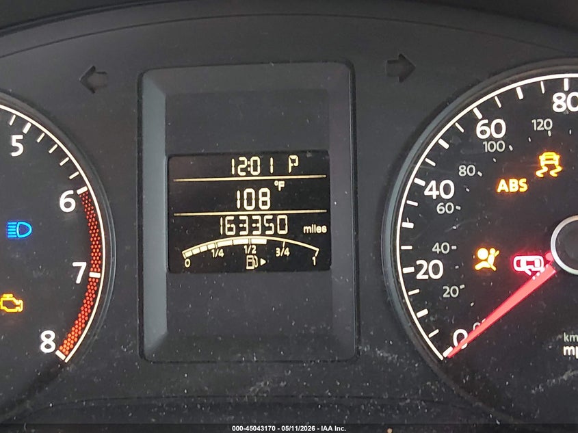 2012 Volkswagen Jetta 2.0 2.0L S silver Lot 111045043170 Vin 3VW2K7AJ3CM353513