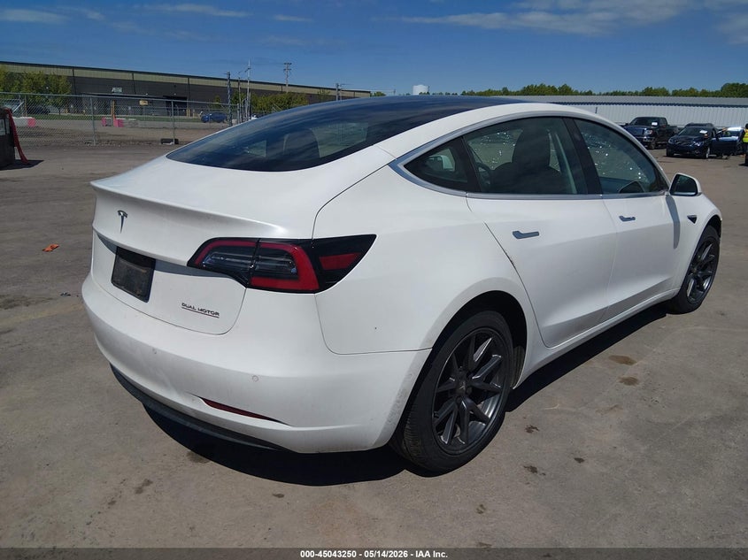 Vin: 5yj3e1eb5kf437432, lot: 45540767, tesla model 3 long range/performance 20194