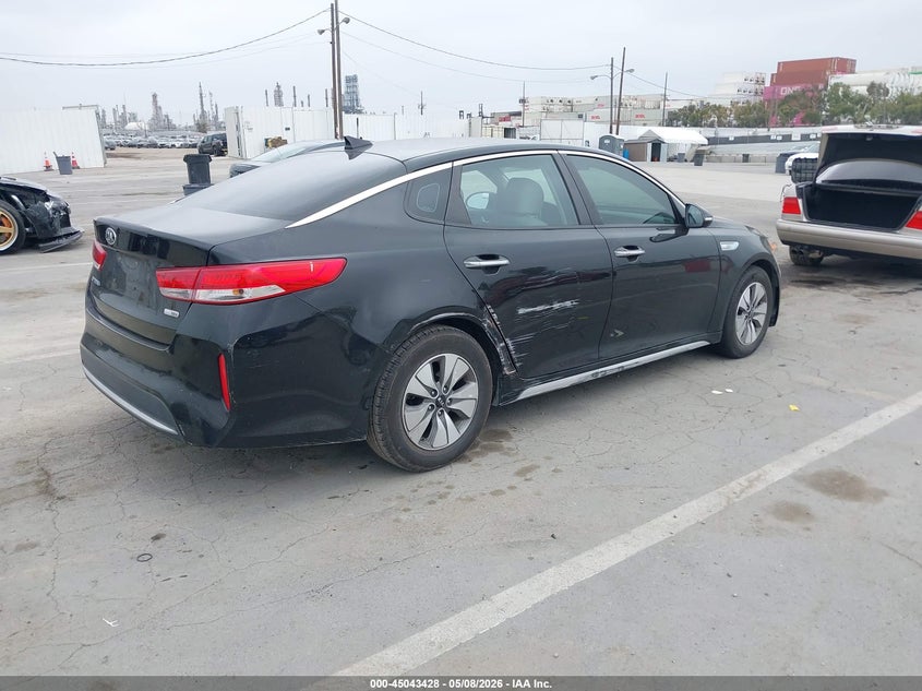 Vin: knagt4lexh5011247, lot: 45540945, kia optima hybrid 20174