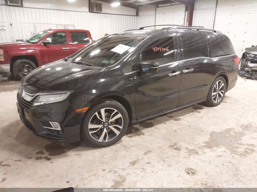 VIN 5FNRL6H90JB071593 2018 HONDA ODYSSEY ELITE