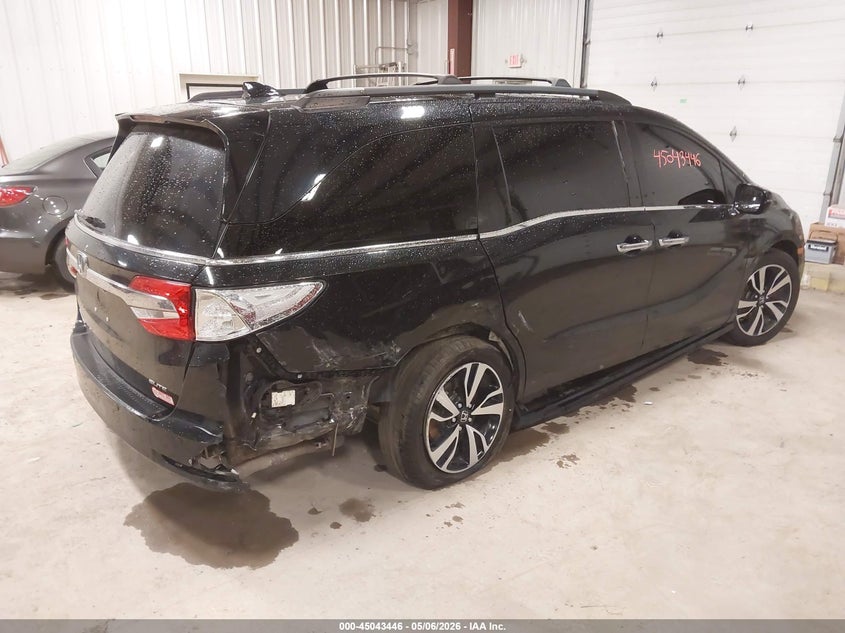 VIN 5FNRL6H90JB071593 2018 HONDA ODYSSEY ELITE