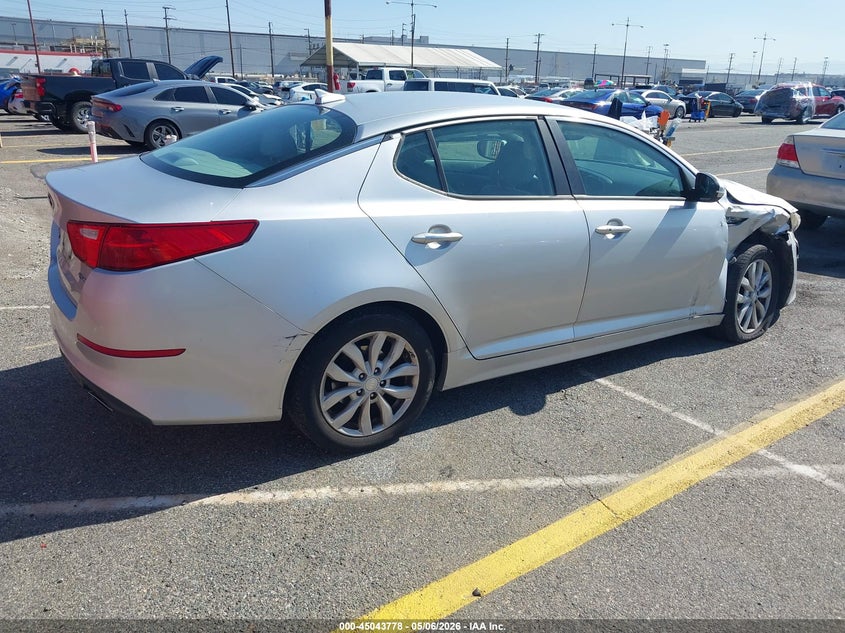 Vin: 5xxgn4a73eg296219, lot: 45541295, kia optima ex 20144
