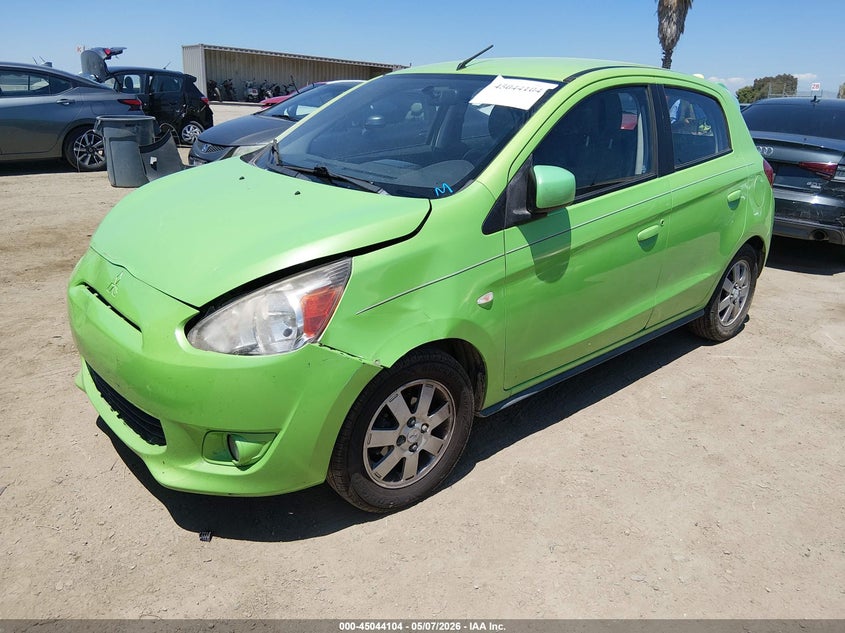 Vin: ml32a4hj9eh024741, lot: 45541621, mitsubishi mirage es 20142