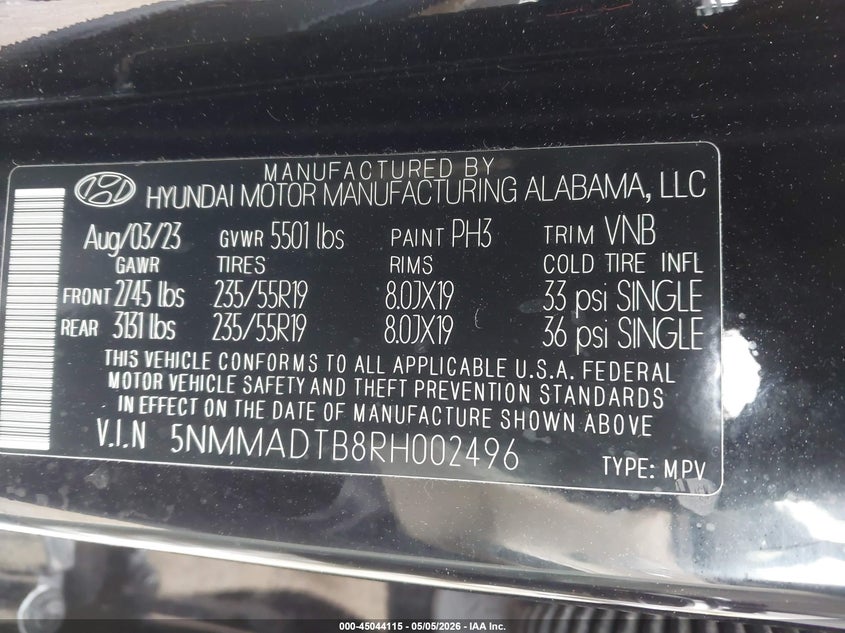 2024 Genesis Gv70 2.5T VIN: 5NMMADTB8RH002496 Lot: 45044115