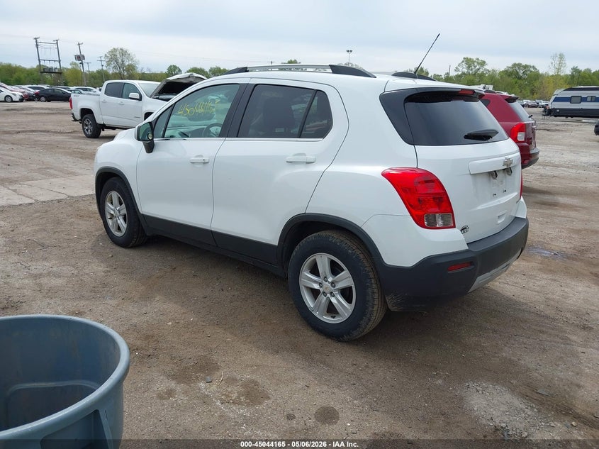 Vin: kl7cjlsbxgb666045, lot: 45541682, chevrolet trax lt 20163