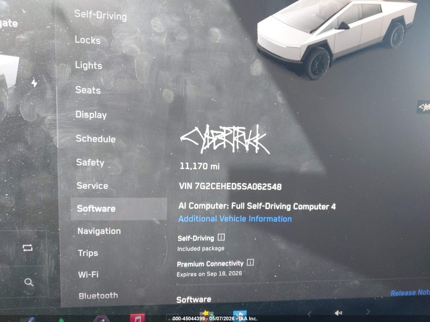 2025 Tesla Cybertruck All-Wheel Drive VIN: 7G2CEHED5SA062548 Lot: 45044399