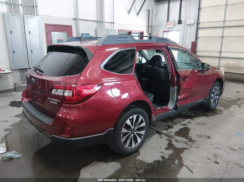 Vin: 4s4bsanc7h3297186, lot: 45541921, subaru outback 2.5i limited 20174