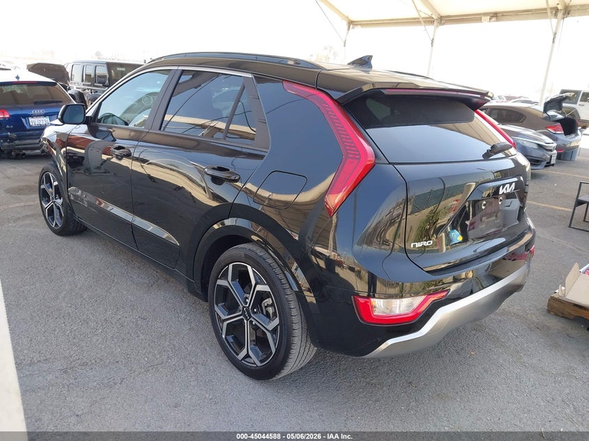 Vin: kndcr3le8p5099708, lot: 45542105, kia niro ex touring 20233