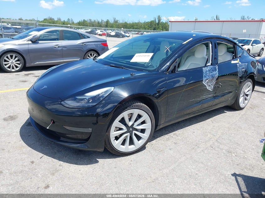 2022 TESLA MODEL 3 auction photo 2