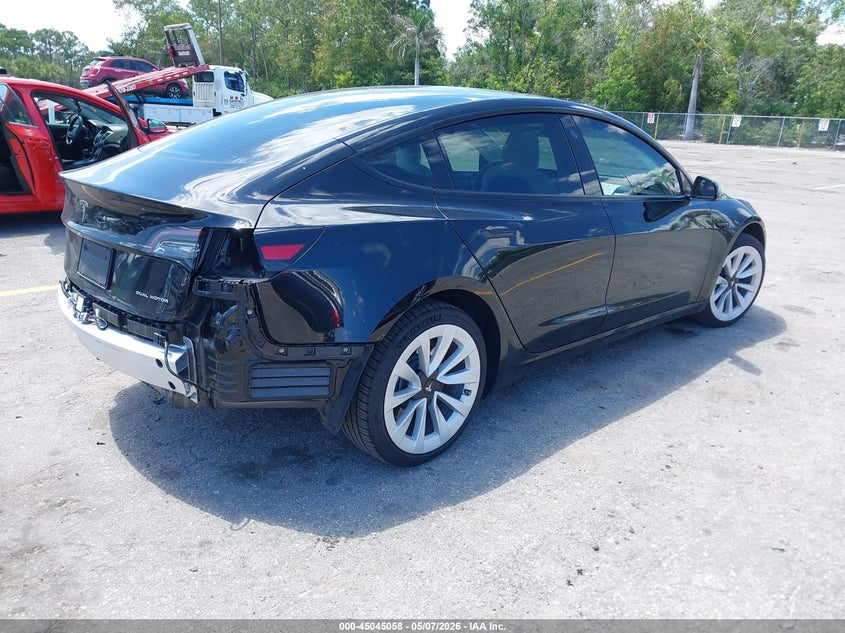 2022 TESLA MODEL 3 auction photo 4