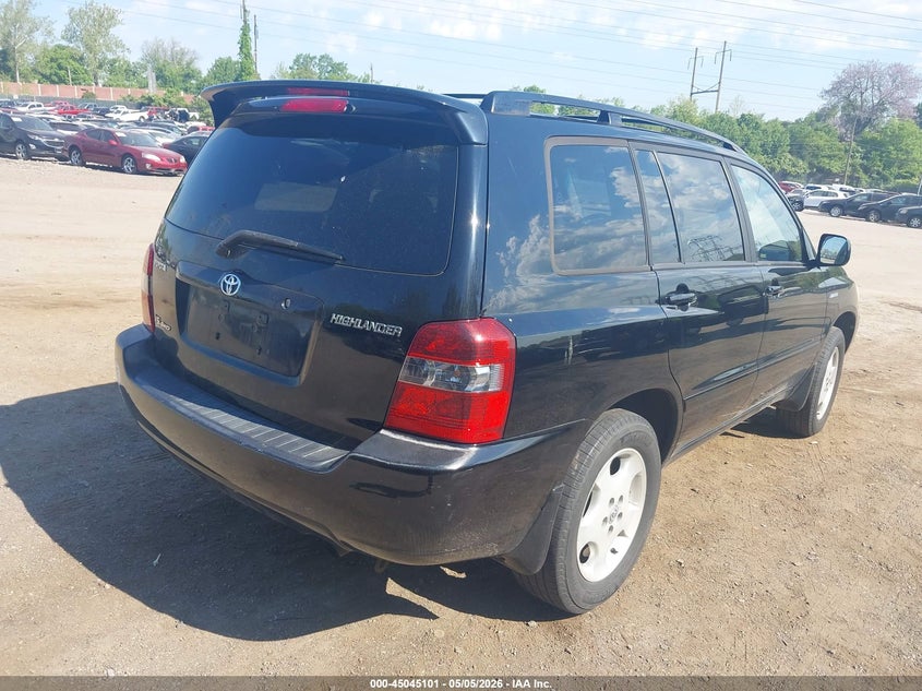 2005 TOYOTA HIGHLANDER SPORT UTILITY VEHICLE 3.3L V-6 DOHC, VVT, 230HP