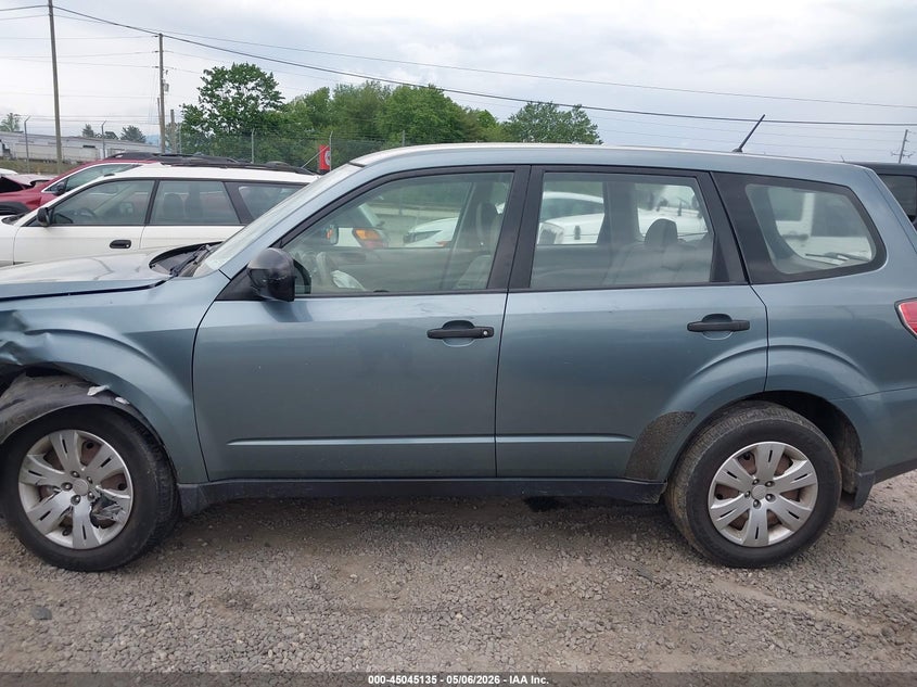 2010 Subaru Forester 2.5 2.5X green Lot 111045045135 Vin JF2SH6AC5AH740127
