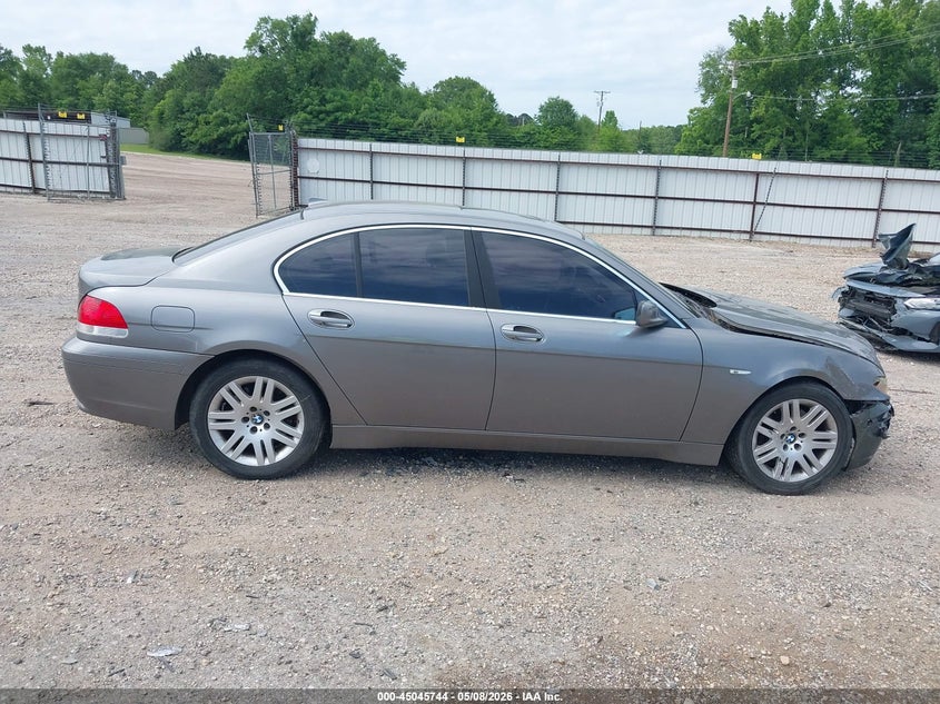 2002 BMW 745I VIN: WBAGL63432DP60861 Lot: 45045744