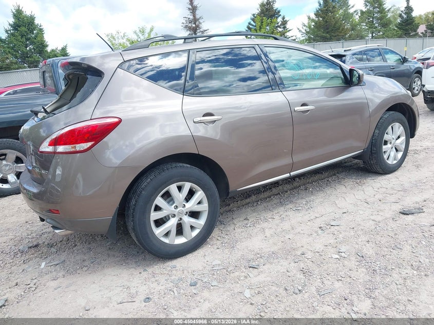Vin: jn8az1mwxcw222775, lot: 45543496, nissan murano sl 20124