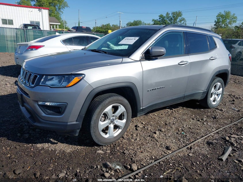 Vin: 3c4njdbb1jt176696, lot: 45543608, jeep compass latitude 4x4 20182