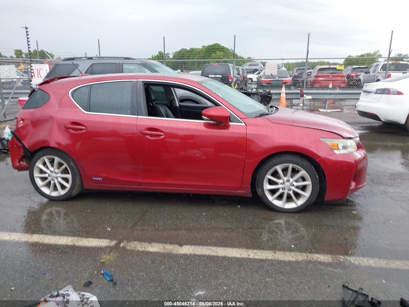 2012 Lexus Ct 200H Premium VIN: JTHKD5BHXC2055902 Lot: 45046214