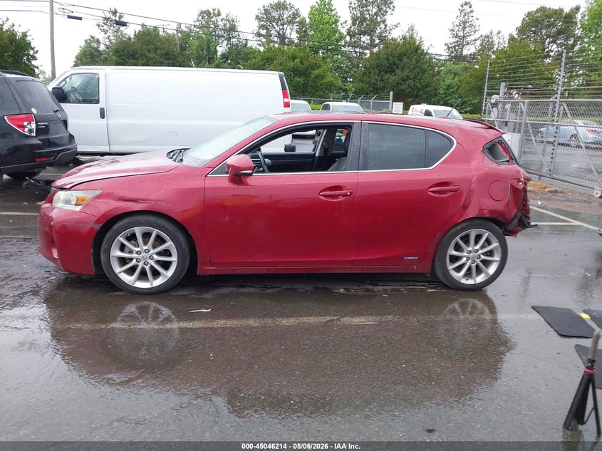 2012 Lexus Ct 200H Premium VIN: JTHKD5BHXC2055902 Lot: 45046214