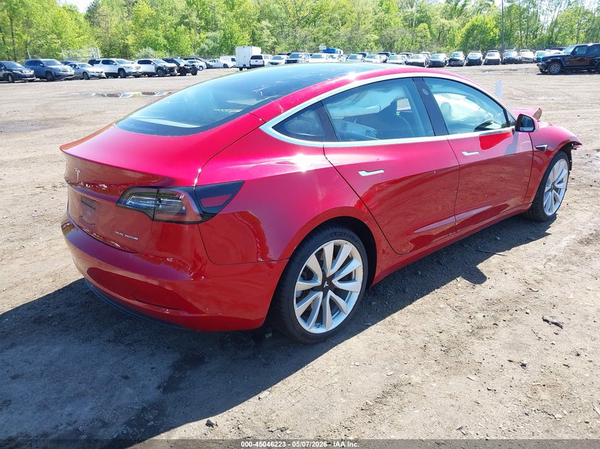 Vin: 5yj3e1eb2jf133361, lot: 45543753, tesla model 3 long range/performance 20184