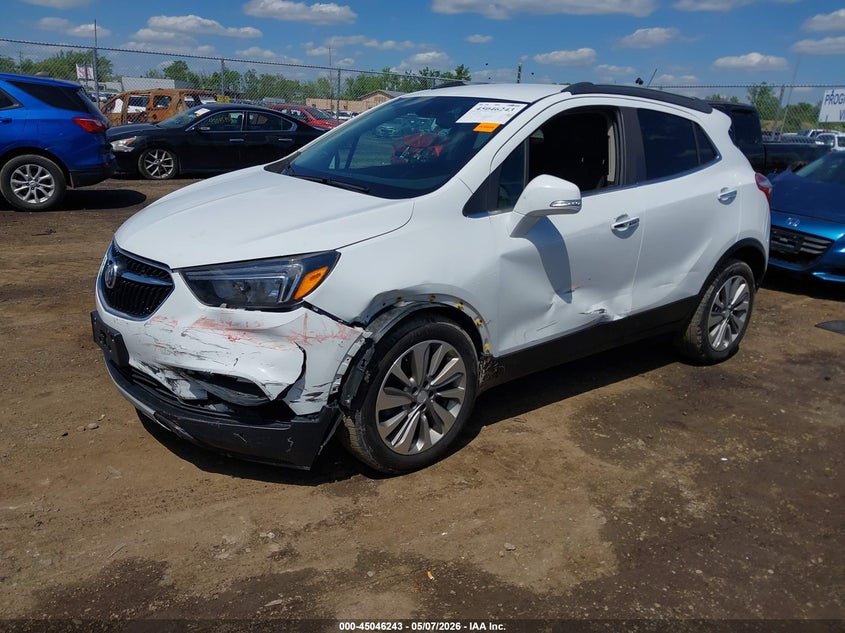 Vin: kl4cjasbxkb794375, lot: 45543773, buick encore fwd preferred 20192
