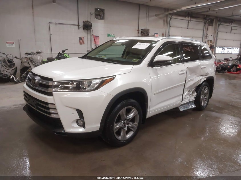Vin: 5tddzrfh2hs443509, lot: 45543861, toyota highlander limited platinum 20172